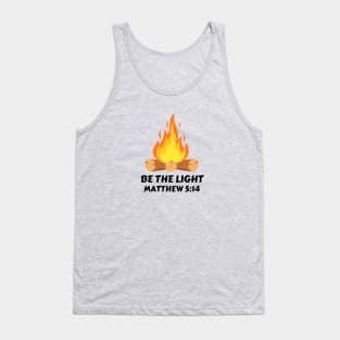 Be The Light | Christian Typography Tank Top